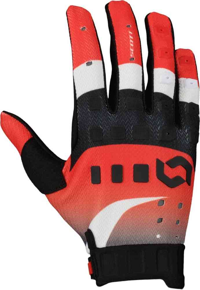 Scott Podium Pro Fast Red Motocross Gloves
