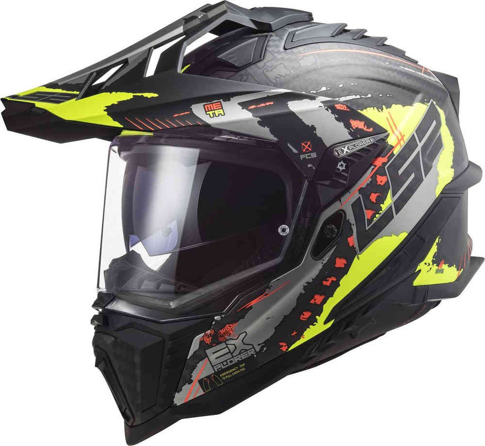 LS2 MX701 Explorer C Extend Carbon Motocross Helmet