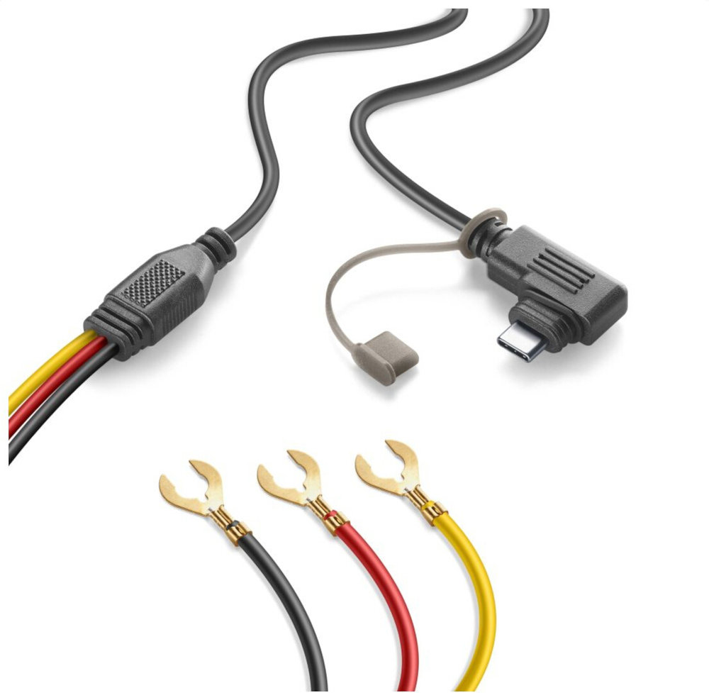 Interphone RIDESYNC USB-C Charging Cable for Connecting to the Vehicle Battery