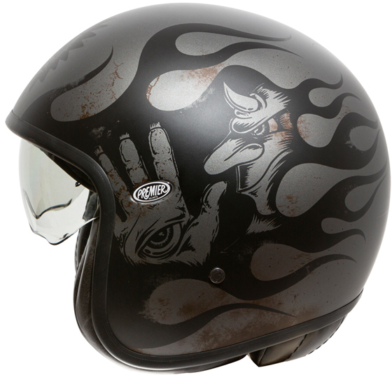 Premier Vintage BD Chromed Titanium Jet Helmet