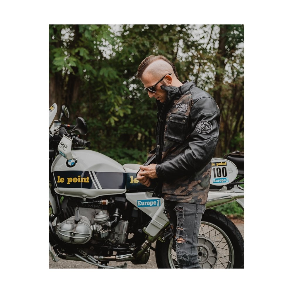 HolyFreedom Quattro Camo Motorcycle Leather/Textile Jacket