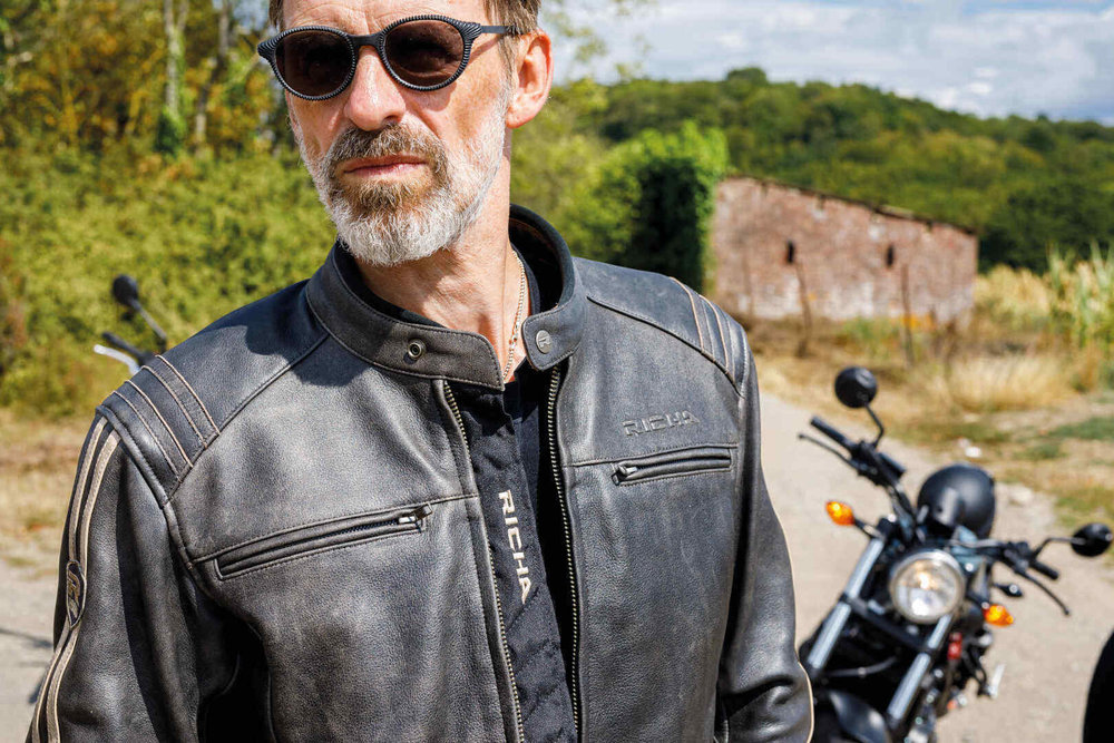 Richa Retro Racing 3 Motorcycle Leather Jacket