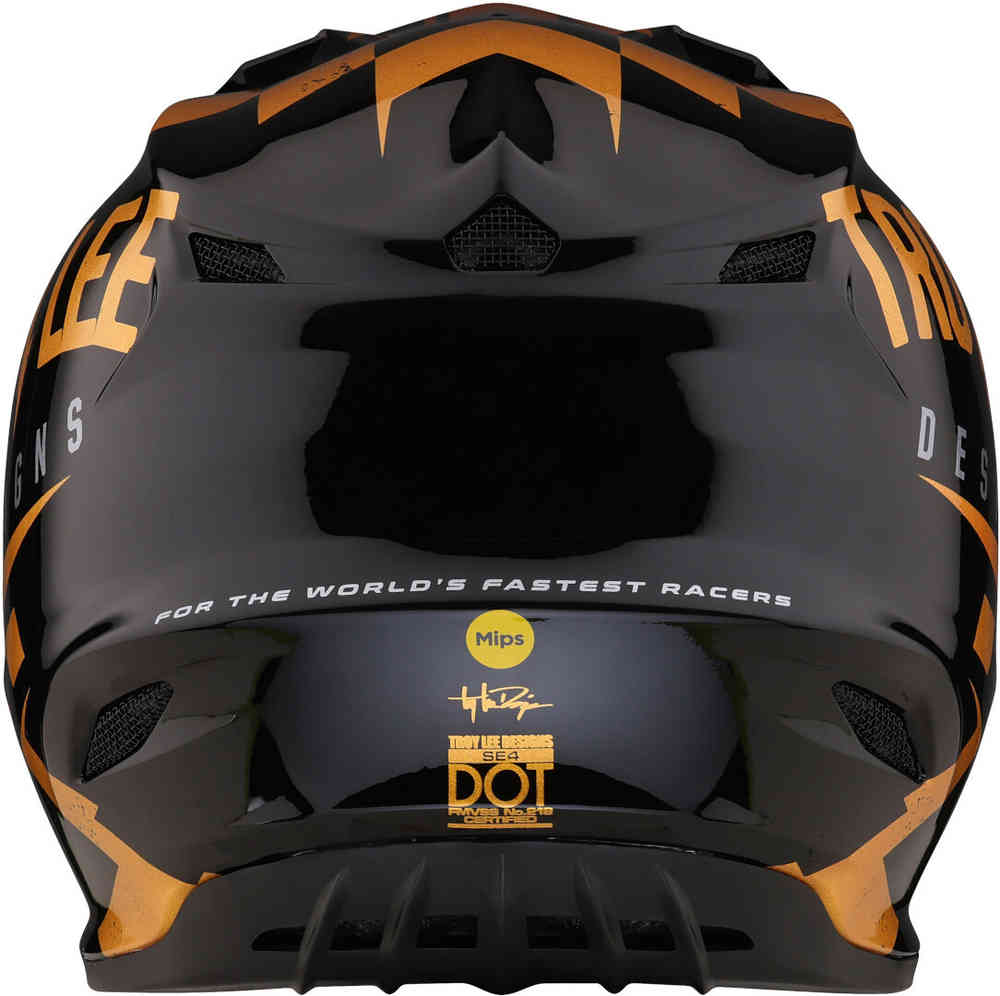 Troy Lee Designs SE4 Polyacrylite Race Shop MIPS Motocross Helmet