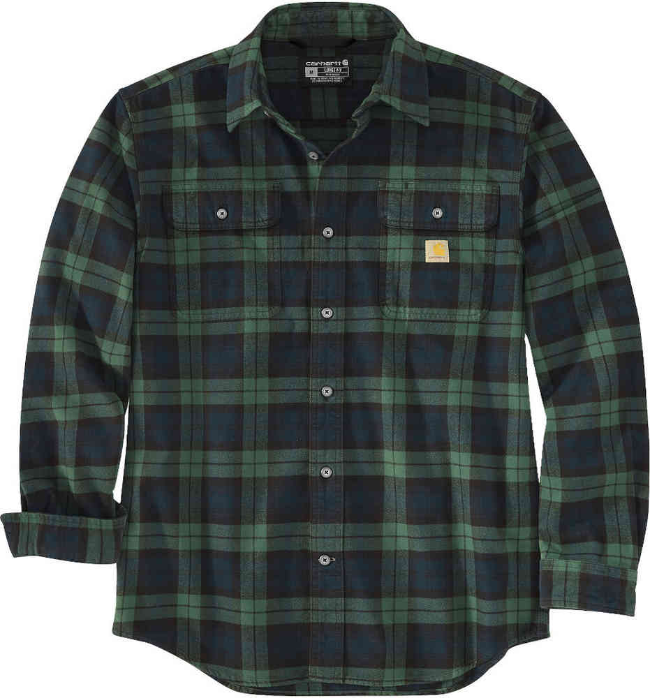 Carhartt Loose Fit Heavyweight Flannel Long-Sleeve Plaid Shirt