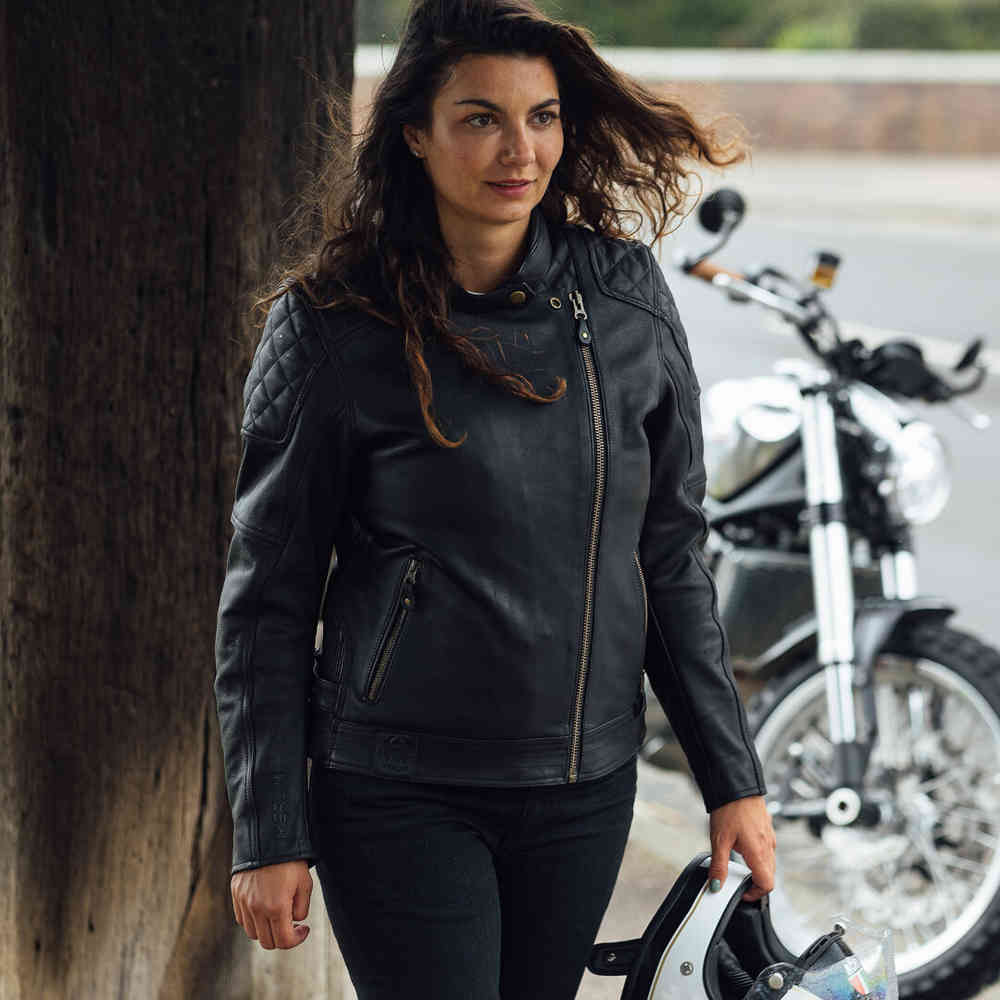 Merlin Bristol D3O Cafe Ladies Motorcycle Leather Jacket