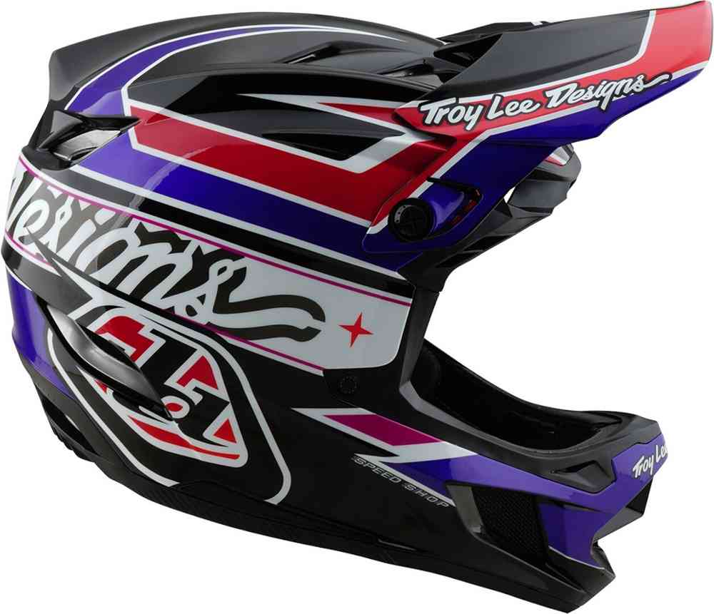 Troy Lee Designs D4 Mips Linear Polyacrylite Downhill Helm