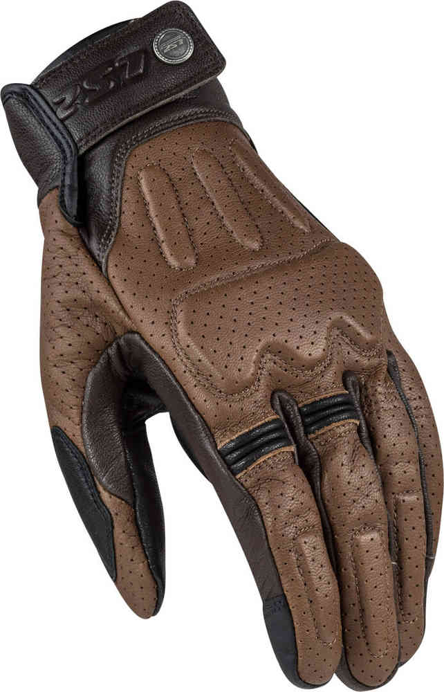 LS2 Rust perforated Motocycle Gloves