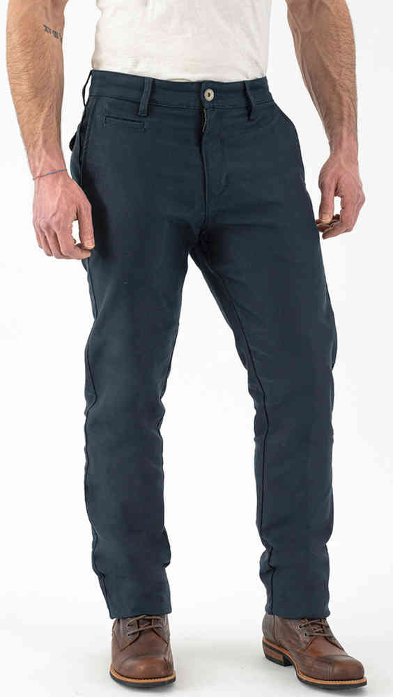 Rokker Navy Chino Motorcycle Textile Pants
