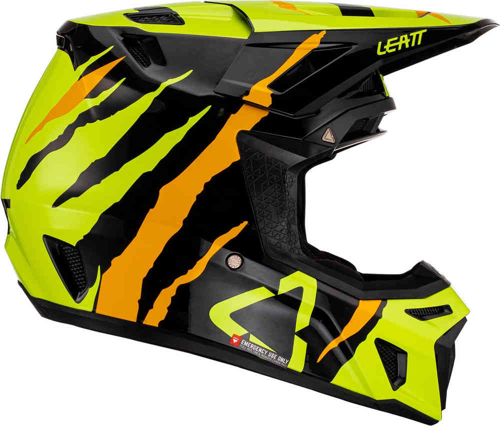 Leatt 8.5 Tiger Motocross Helmet with Goggles