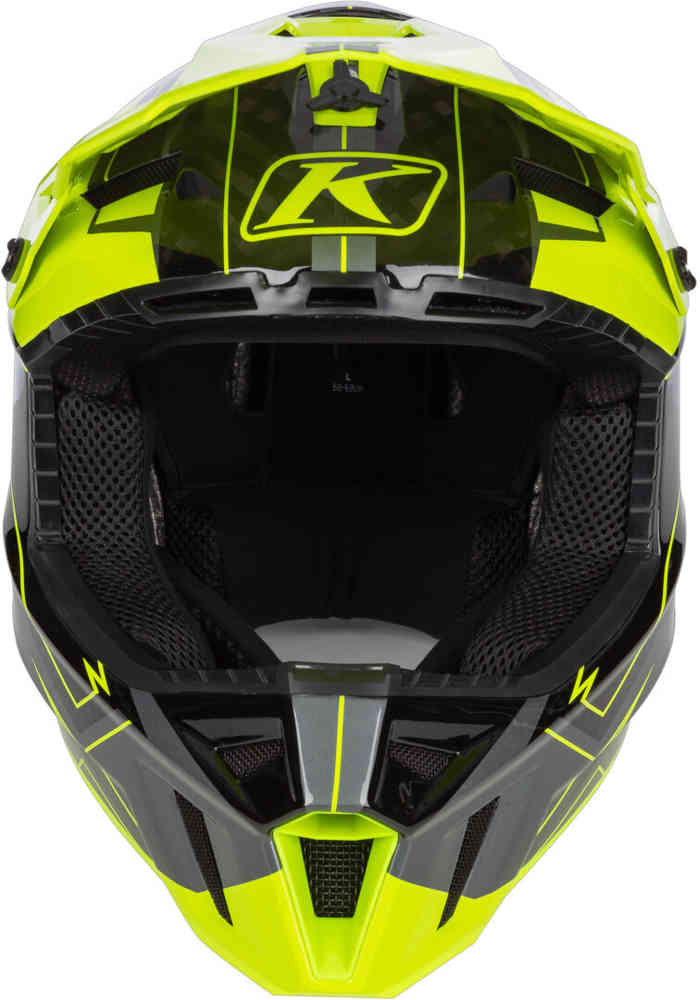 Klim F3 Carbon Velocity Hi-Vis Snowmobile Helmet