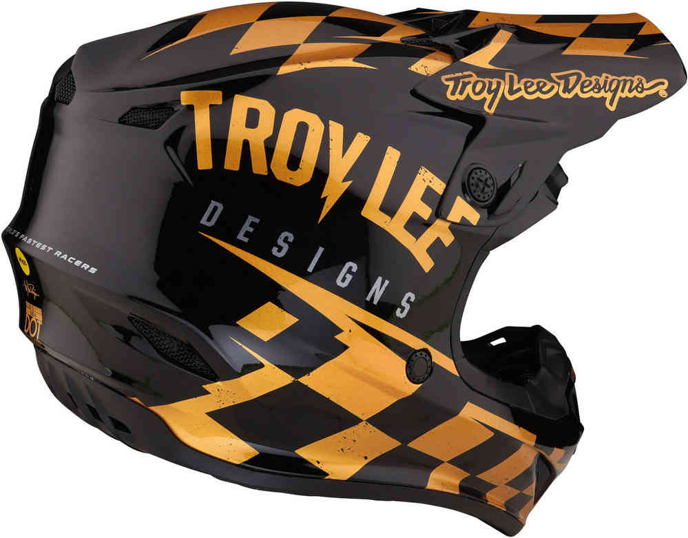 Troy Lee Designs SE4 Polyacrylite Race Shop MIPS Motocross Helmet