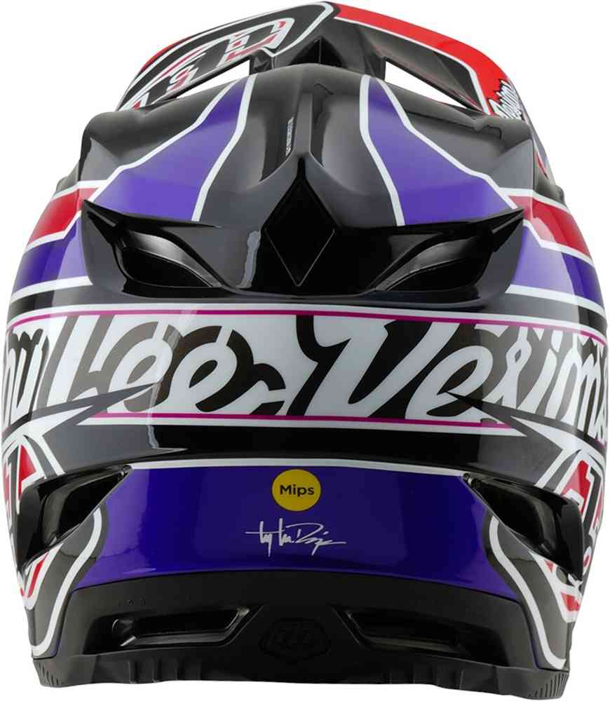 Troy Lee Designs D4 Mips Linear Polyacrylite Downhill Helm