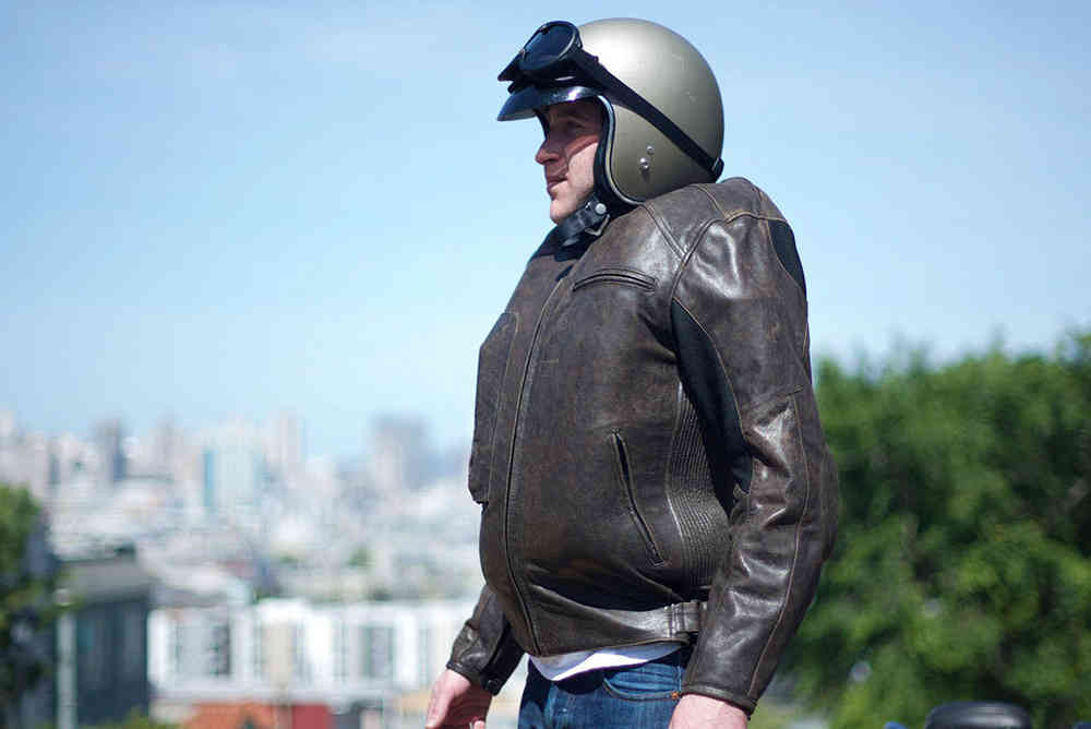 Helite Roadster Airbag Motorcycle Leather Jacket