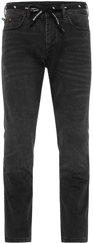 Riding Culture Tapered Slim Black Motorcycle Jeans