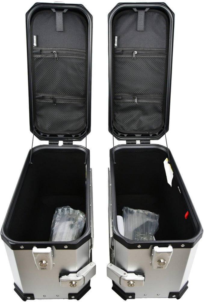 FC-Moto Terreno EVO Silver 28 L Alu Side Case Set + Lock Cylinder Set