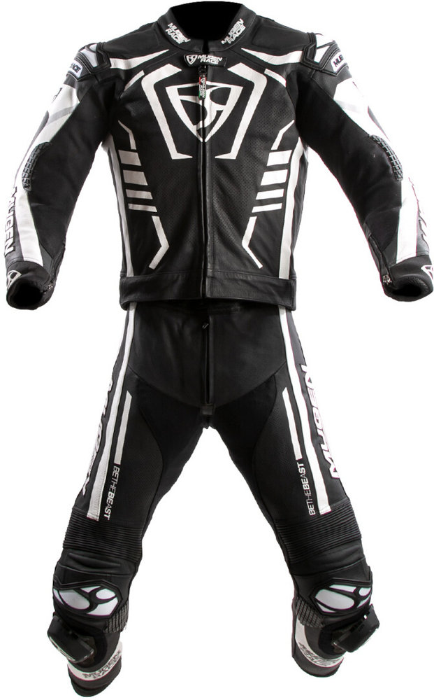 MUGENRACE Predator perforated Two Piece Motorcycle Leather Suit