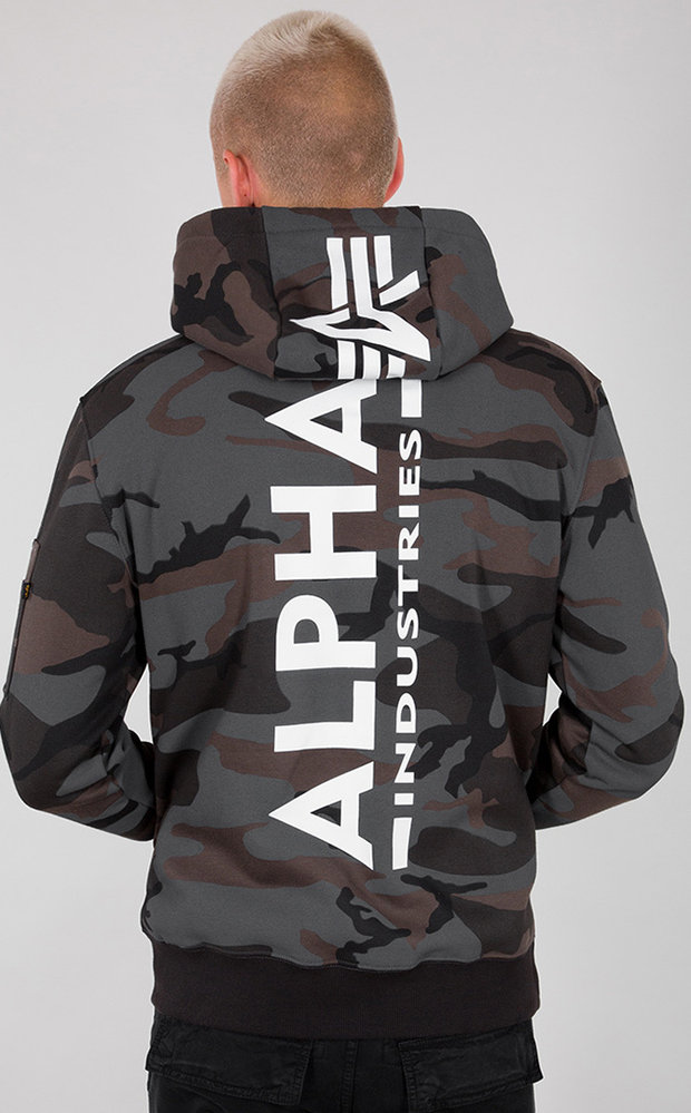 Alpha Industries Back Print Camo Hoodie