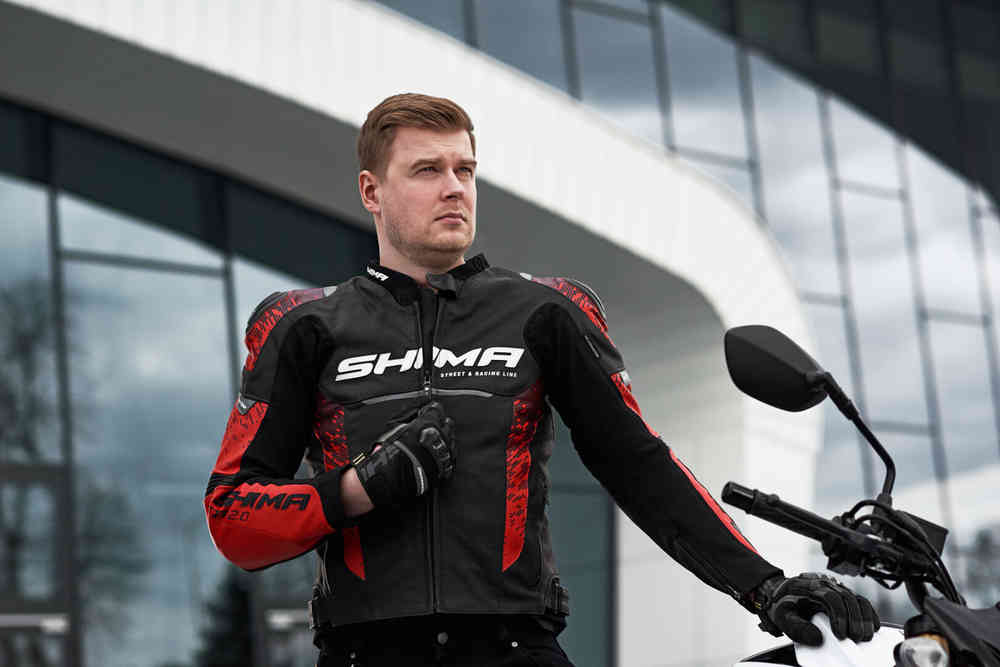 SHIMA STR 2.0 Motorcycle Leather Jacket