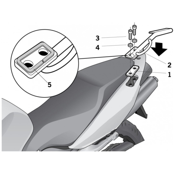 SHAD Top Master Topcase Fitting