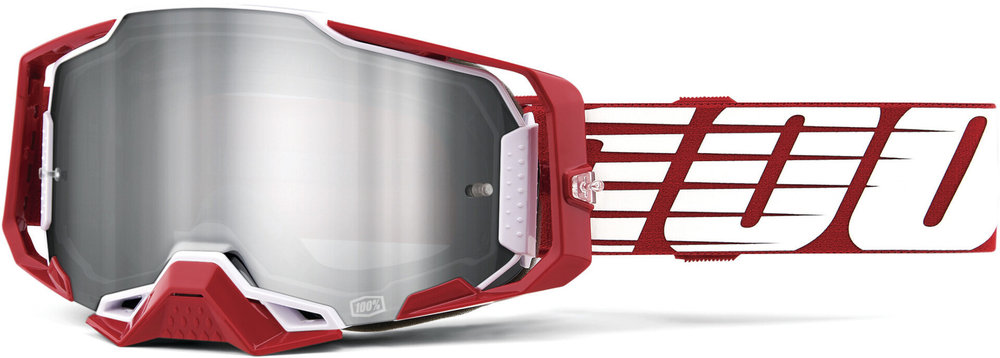 100% Armega Essential Chrome Motocross Goggles