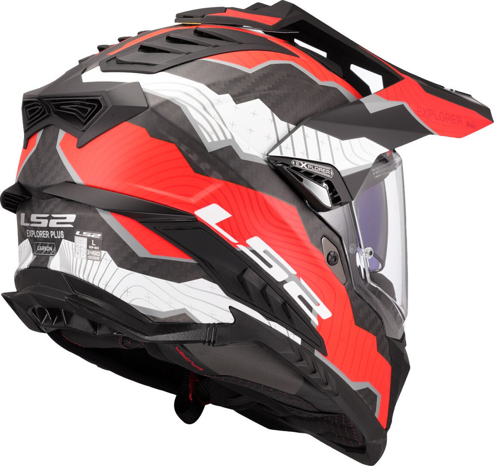 LS2 MX701 Explorer Carbon Trick Motocross Helmet