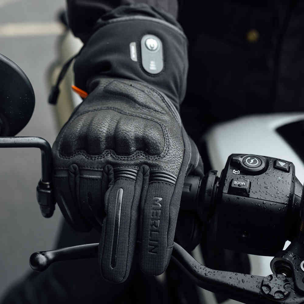 Merlin Curborough D3O heated waterproof Motorcycle Gloves
