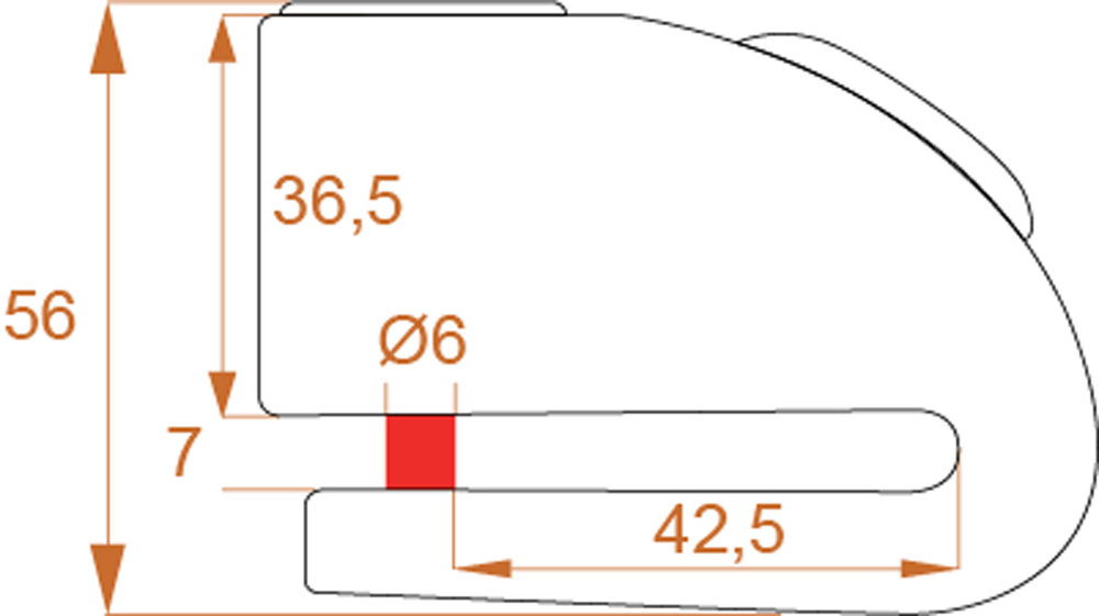 Kovix KD6 Brake Disc Lock