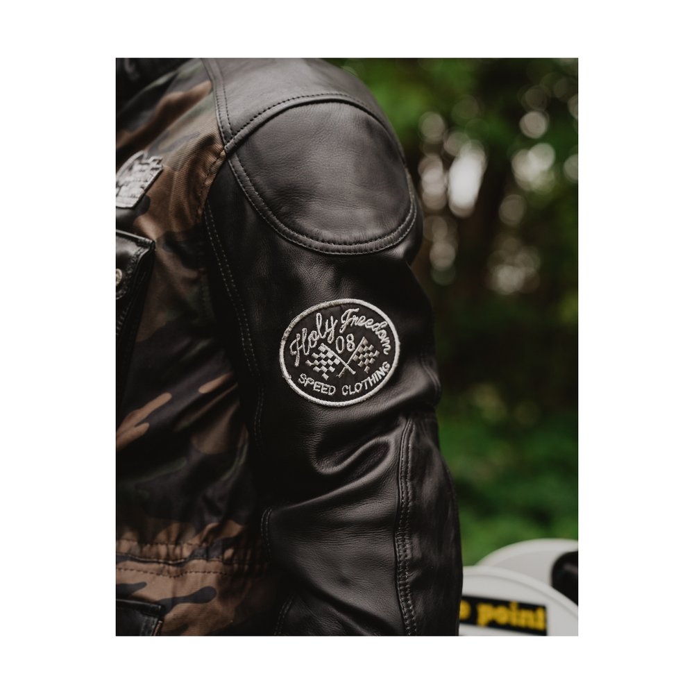 HolyFreedom Quattro Camo Motorcycle Leather/Textile Jacket