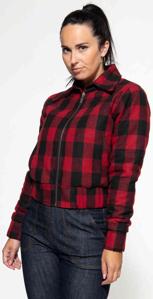 Queen Kerosin Speedway Queen Checkered Ladies Jacket