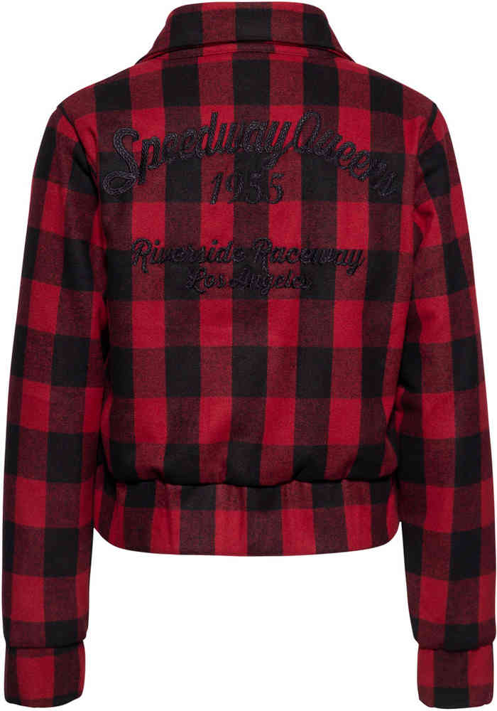 Queen Kerosin Speedway Queen Checkered Ladies Jacket