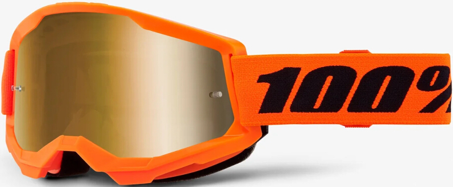 100% Strata 2 Essential Chrome Motocross Goggles