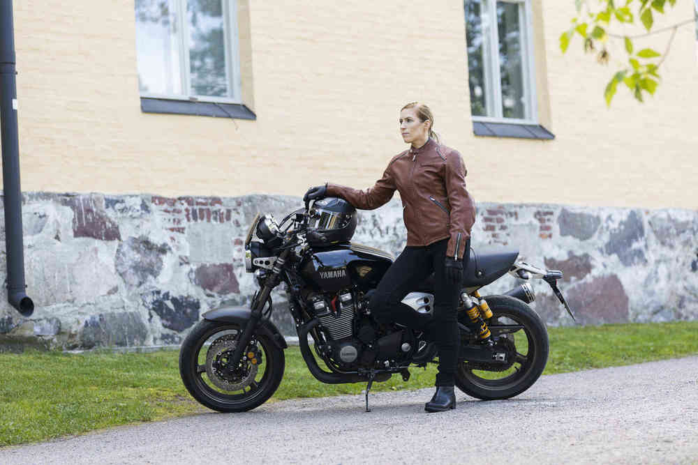 Halvarssons Nyvall Ladies Motorcycle Leather Jacket