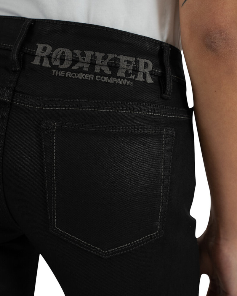 Rokker RT Mid Waist Slim Ladies Motorcycle Jeans