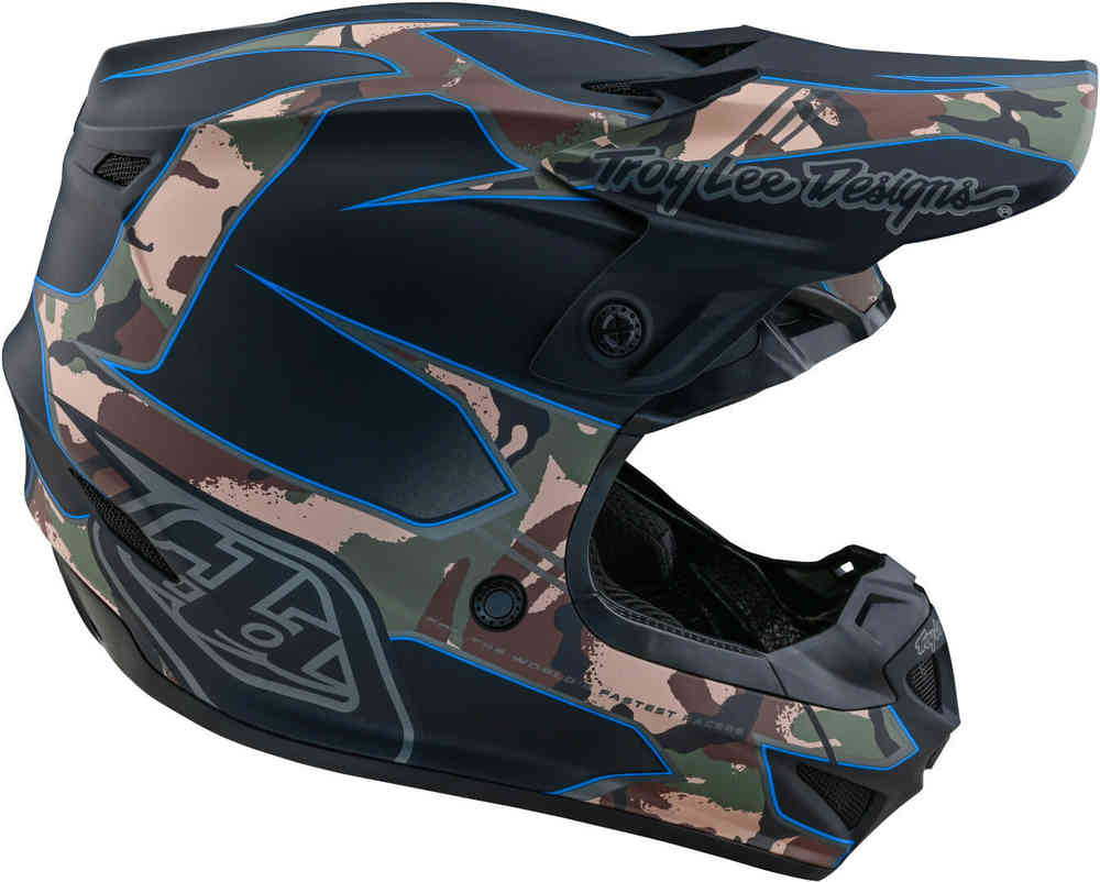 Troy Lee Designs SE4 Polyacrylite Matrix MIPS Motocross Helmet