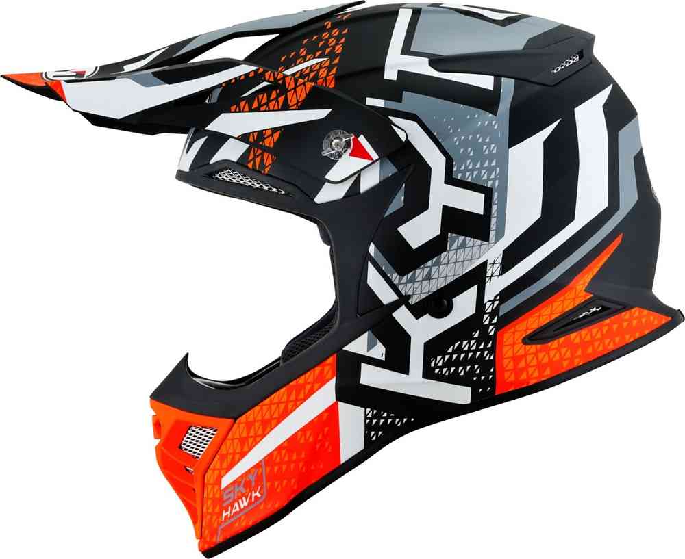 KYT Skyhawk Hyperflow Motocross Helmet