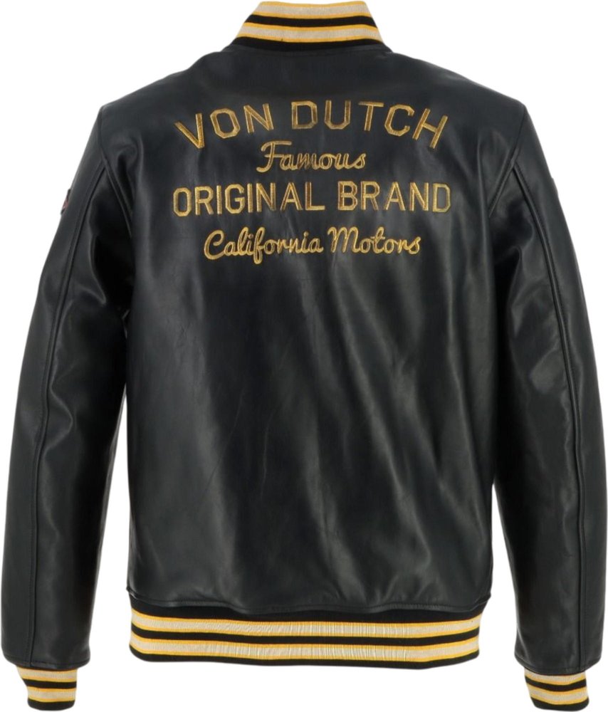 Von Dutch X Helstons Collegian Motorcycle Leather Jacket