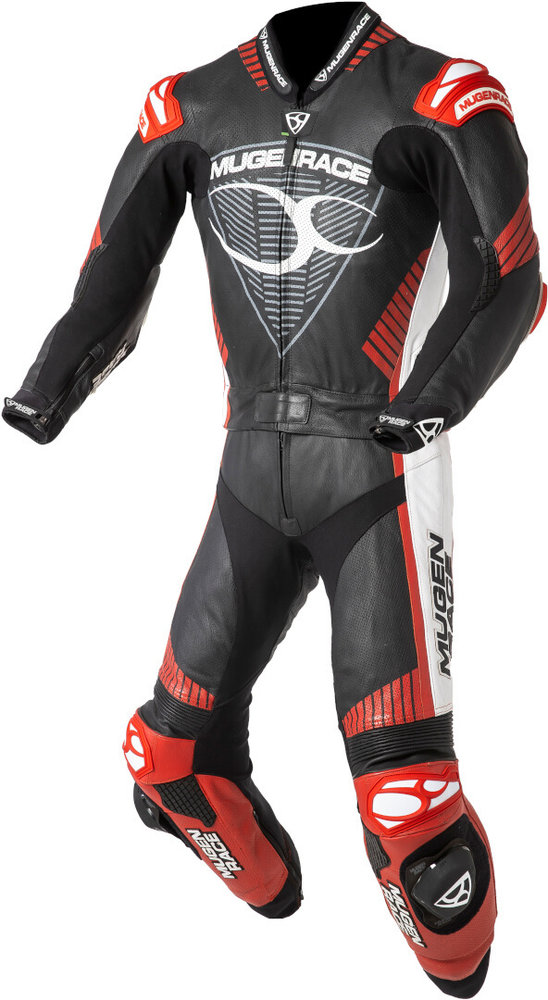 MUGENRACER Impegnato perforated Two Piece Motorcycle Leather Suit