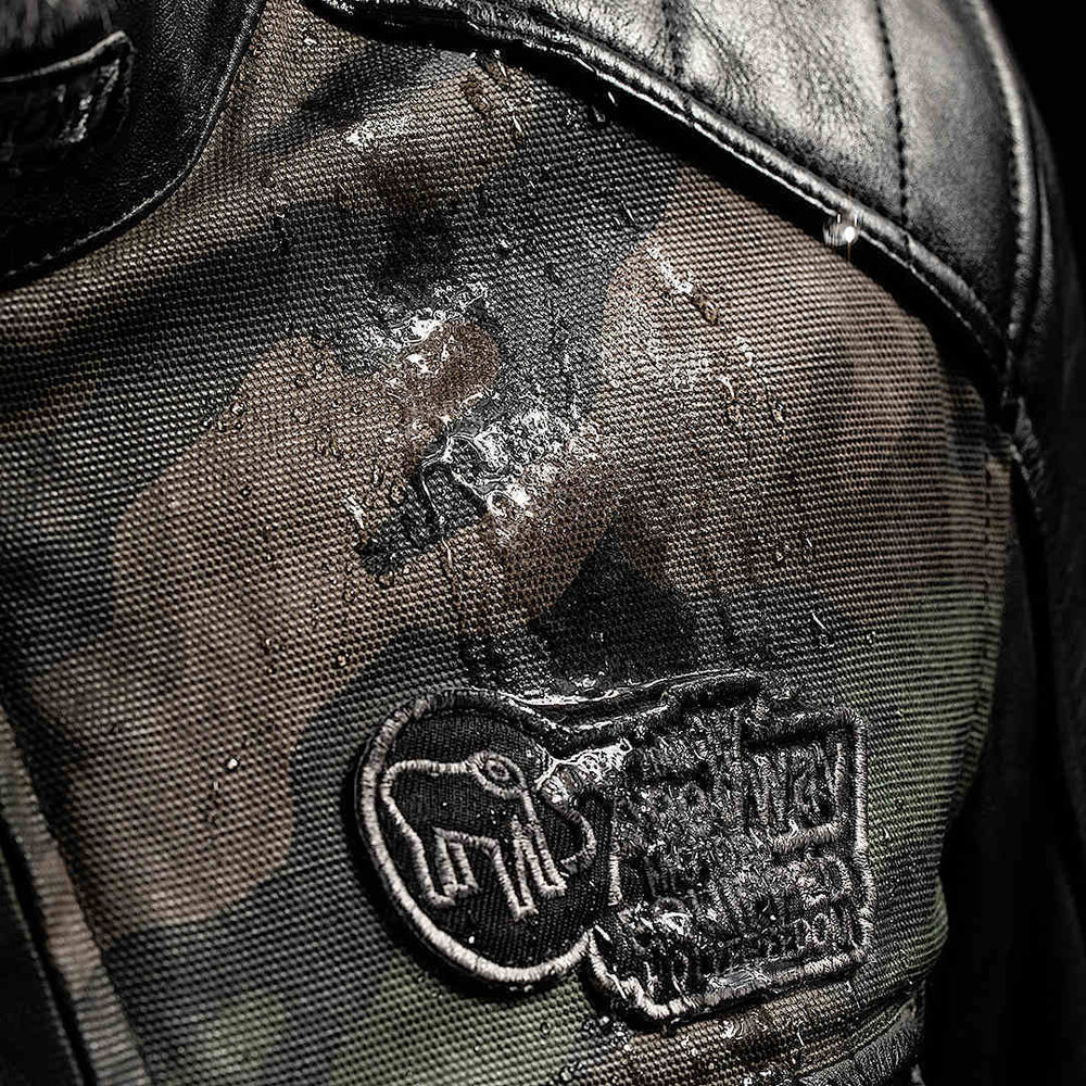 HolyFreedom Zero Camo motorcycle leather/textile jacket