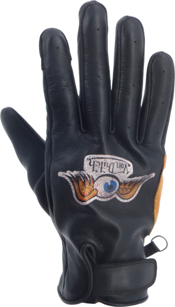 Von Dutch X Helstons Vision perforated Motorcycle Gloves