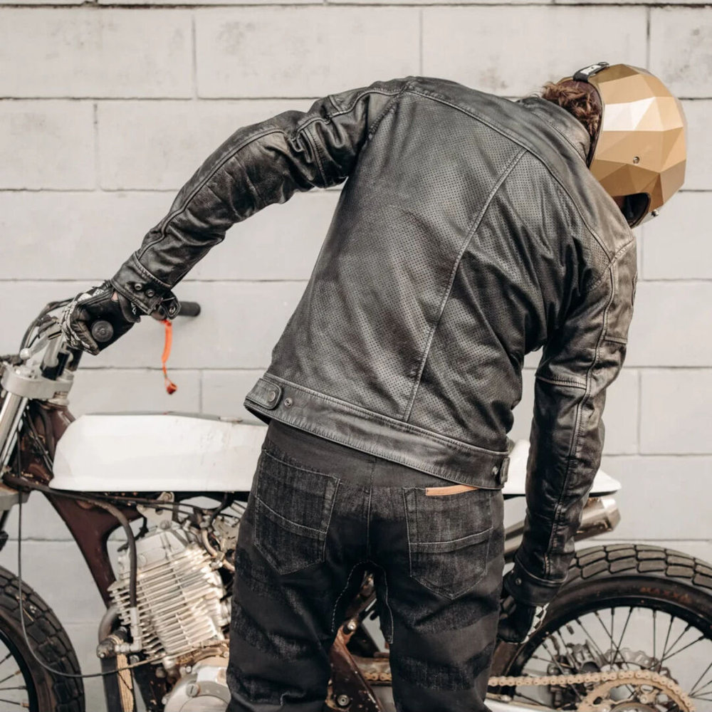 HolyFreedom Zero Summer perforated Motorcycle Leather Jacket