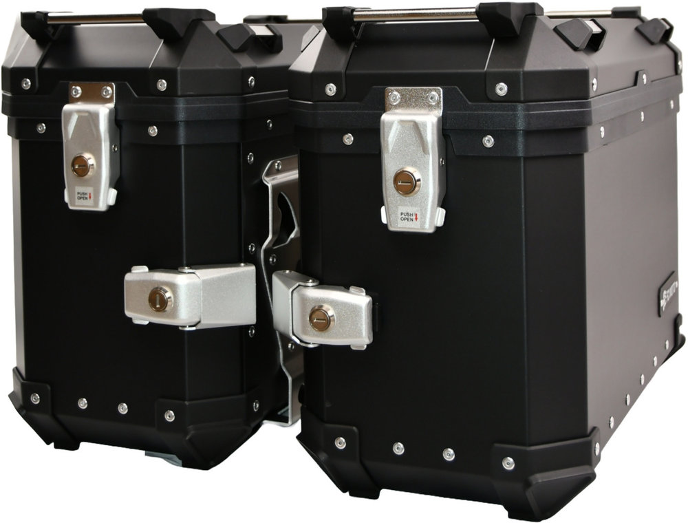 FC-Moto Terreno EVO Black 28 L Alu Side Case Set + Lock Cylinder Set