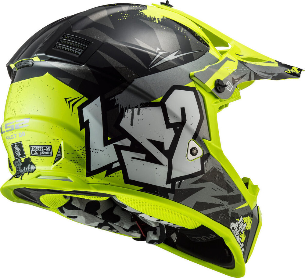 LS2 MX437 Fast Evo Crusher Motocross Helmet