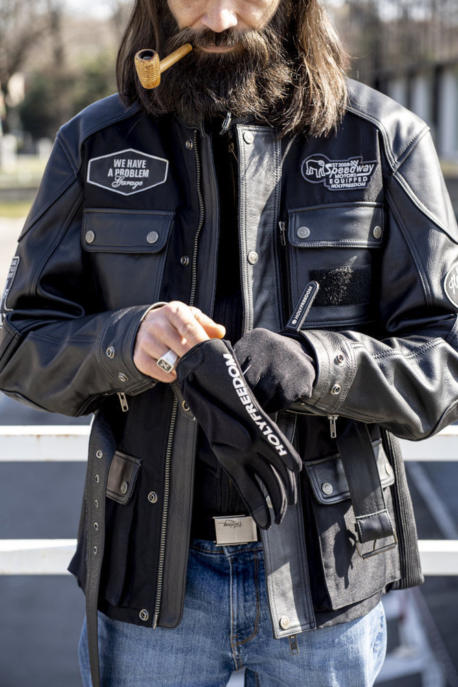 HolyFreedom Quattro TL motorcycle leather/textile jacket