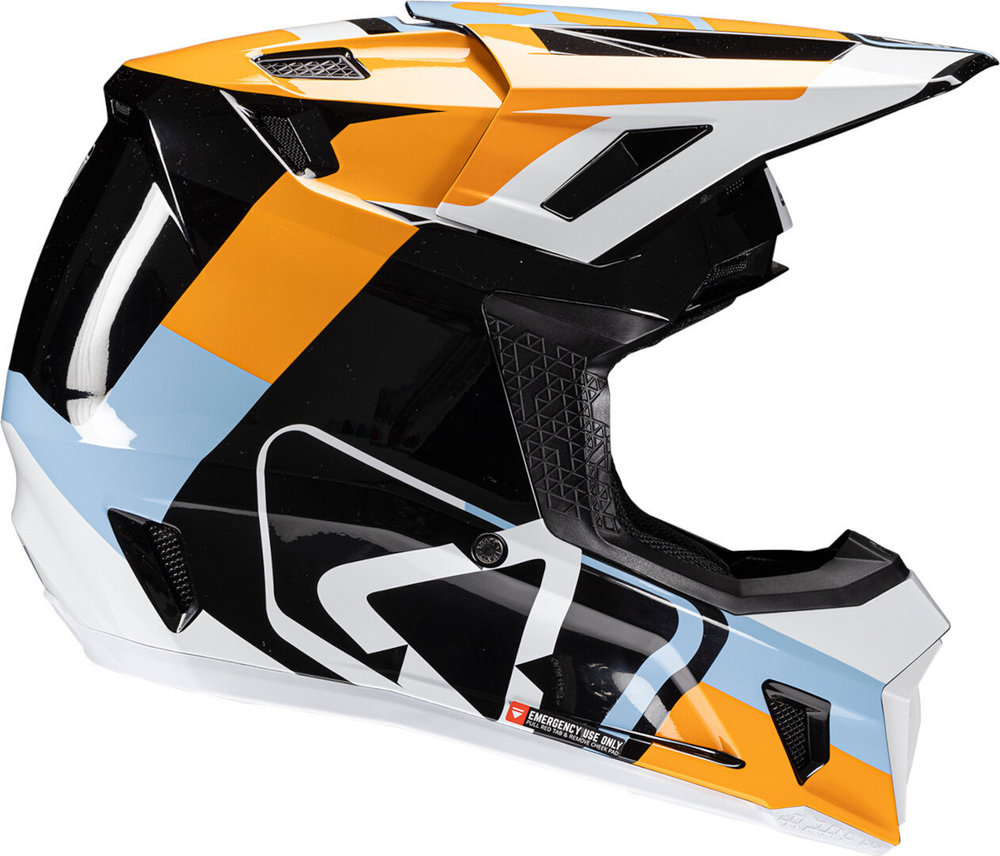 Leatt 7.5 Patch Motocross Helmet with Goggles