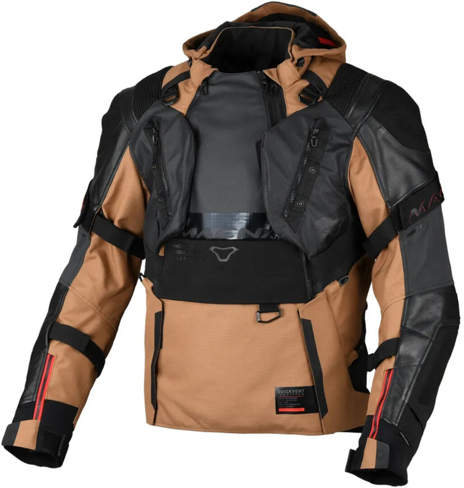 Macna Tryton NightEye waterproof Motorcycle Leather/Textile Jacket