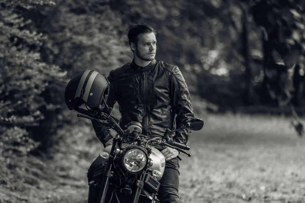 Black-Cafe London Atlanta Motorcycle Leather Jacket