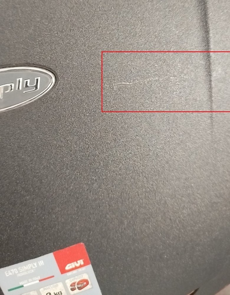 GIVI E470 Simply III Monolock Topcase with mountig-plate 2nd choice item