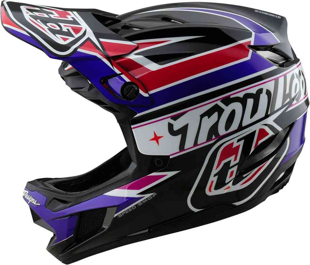 Troy Lee Designs D4 Mips Linear Polyacrylite Downhill Helm