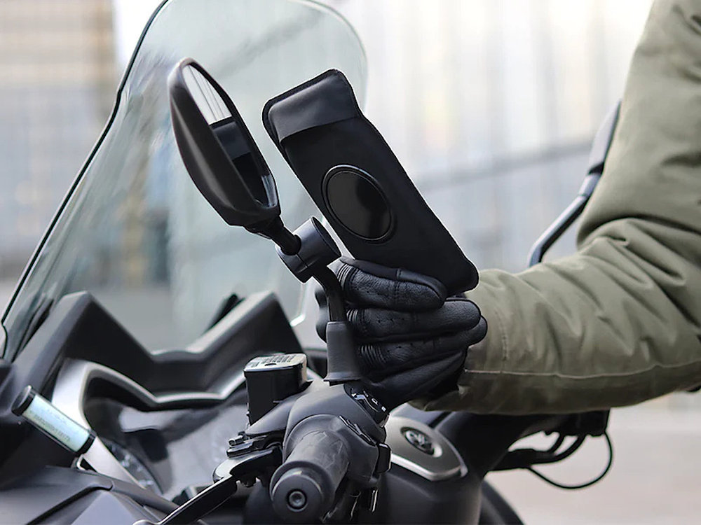 Shapeheart Motorcycle Bundle Magnetic Smartphone Mount For Rear View Mirror