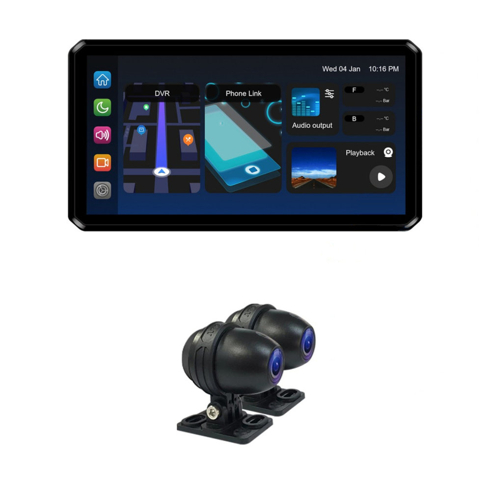 AlienRider M2 Pro Motorcycle Multimedia System + Camaras